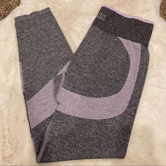 PINK Seamless Hi-Rise Leggings - Purple Size Large - Picture 3 of 9